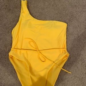 Yellow One Piece Bathing Suit
